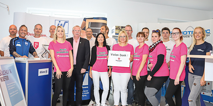 Das gesamte Team vom Fitnessstudio Weckenmann, Scharinger & Friends und Sponsoren.