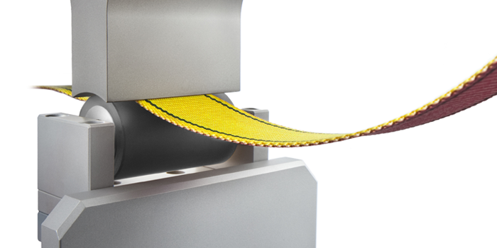 Mit Ultraschall thermofixiertes Band