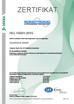 Zertifikat_rz_iso_14001_2015-Titel SONOTRONIC GmbH