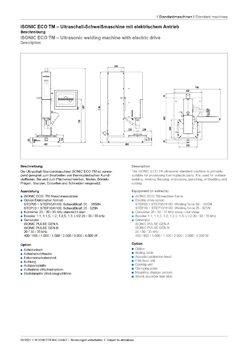 iSONIC ECO TM-Tech Data-Titel