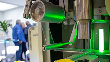 Nahaufnahme einer Sonotrode auf der FachPack 2019