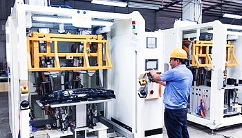 Sanden-Produktionswerk in Huizhou, nahe der Stadt Shenzhen