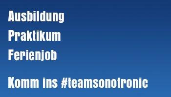 Komm ins #teamsonotronic