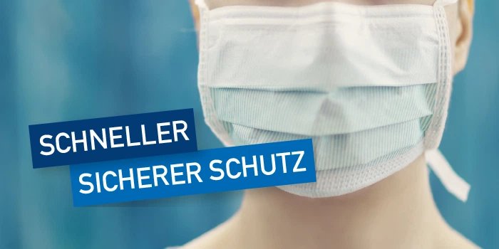 Production of mouth and nose protection masks by means of ultrasound