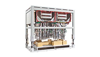 Kassettenmaschinen mit Wechselausrüstung mit Schiebetisch