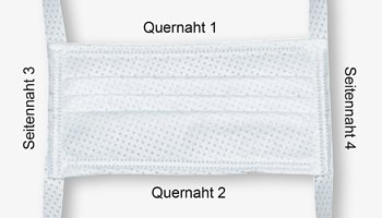 Fertige Mund- und Nasenschutzmaske